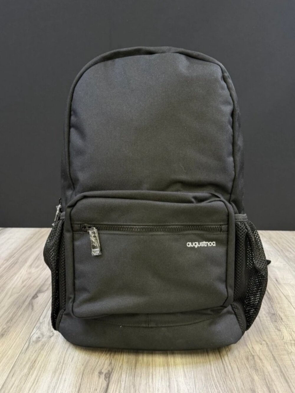 August Noa The Backpack Recycled Travel Commuter Laptop Bag Black Unisex OS NEW
